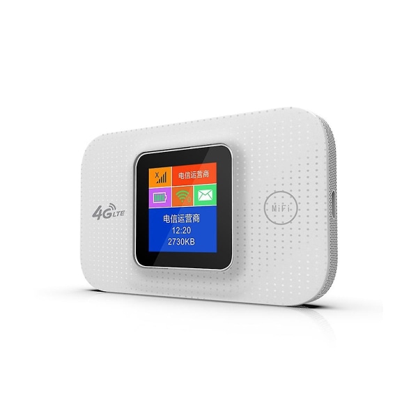 4G SIM-kort WiFi-ruter Farge LCD-skjerm LTE WiFi-modem SIM-kort ruter MiFi lomme Hotspot innebygd
