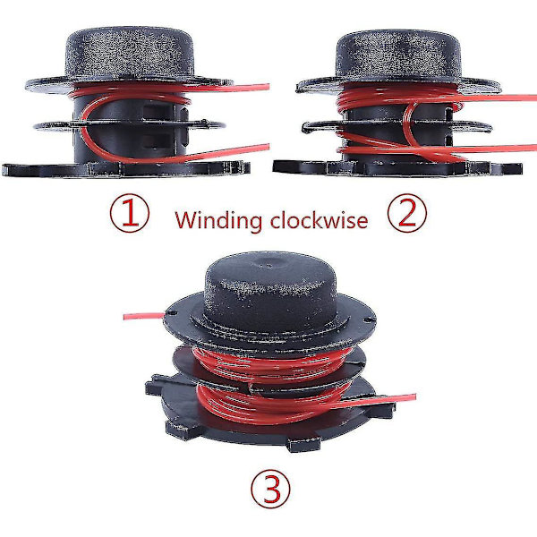 6 stk. snorestrimmer reservedele til Stihl Fs44 Fs80 Fs83 Fs85 Fs90 Fs100 Fs110 Fs120 Fs130 Fs200 snorestrimmer med fjeder