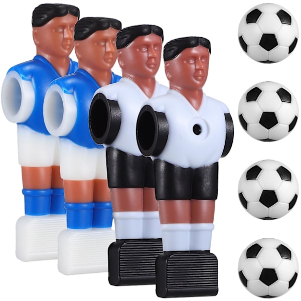 4 stk. bordfodbold udskiftning spillere bordfodbold spillere fodbold figurer med bordfodbold bord bolde