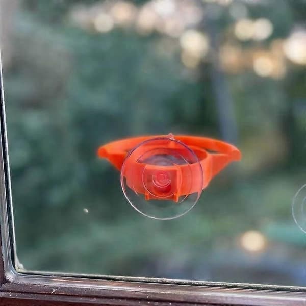Fuglefoderbræt med sugekop, minimalistisk og bærbart, havehængende ornament
