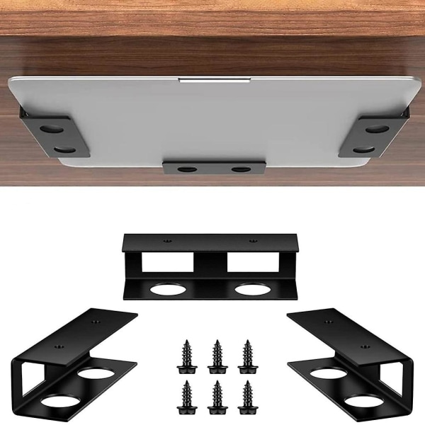 Under Desk Laptop Mount Metallisk Underbordskonsoll For Tastatur Tabletter Laptop Stativ Under Pulten