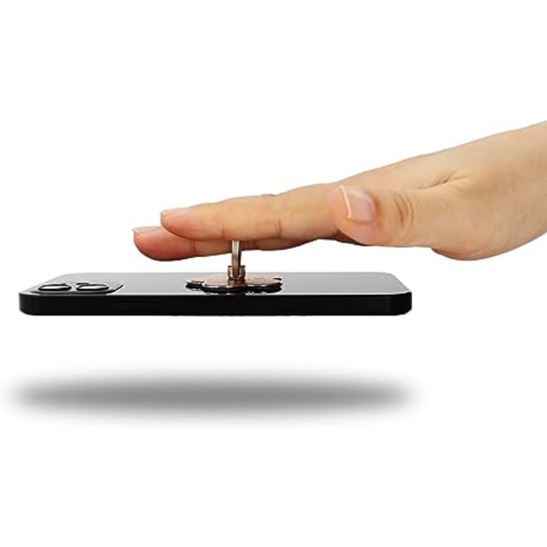 Mobiltelefon Ringholder Blomst Finger Ring Grip Stand 360 graders rotation Universal Kickstand kompatibel med alle smartphones