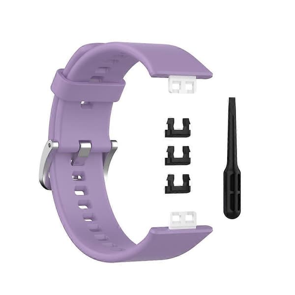 Blød silikone urrem til Huawei Watch Fit - Lys lilla Light Purple