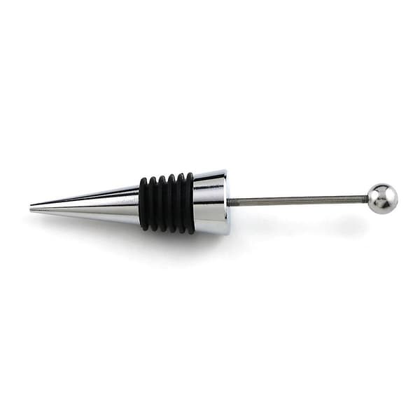 10 stk Gadget A Perle Rhinestone Lampwork Dekorative Perle Vinpropp Sink Alloy Sølv Beadable S