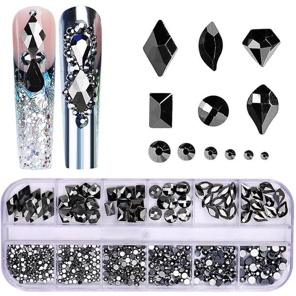 Negle Rhinestones Krystaller Gems Multi Formet