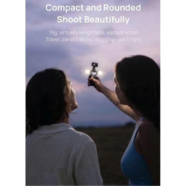 Magnetisk Mini Quick Release Fyldlys Selfie Lys til DJI OSMO Pocket 4/3 Mini Quick Release Bærbart Fyldlys