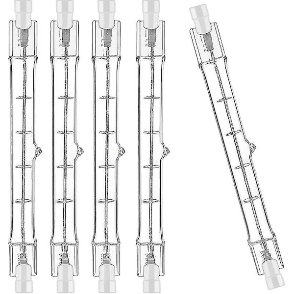 Pack Of 5 R7s Halogen Bulb 118mm 400w 230v, R7s Halogen Rod 118mm, R7s Halogen Bulb Dimmable Halogen Rod Lamp [JKW]