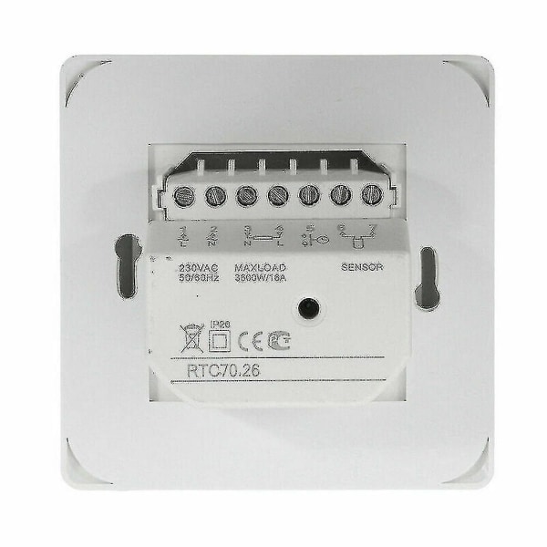 Elektrisk gulvvarme termostat temperaturkontrollbryter + sensor kabel