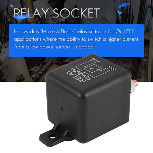 12v 200a Normalt åben 4-polet relæ - Heavy Duty Automotive Marine Split Charge
