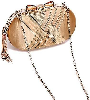 Aftenspose, Tassel Satin Aftenspose (guld)