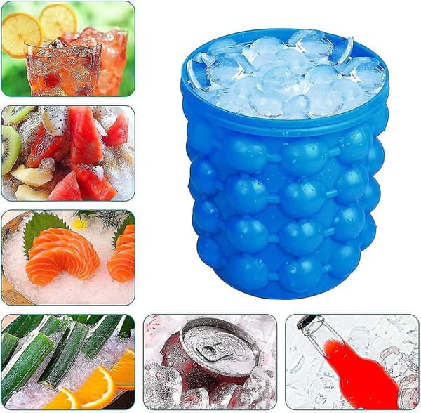 2023 - Fleksible, Non-stick Isbitbakker med pladsbesparende design - Sikker