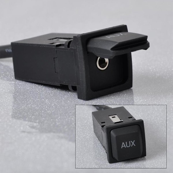 Bil Aux-brytergrensesnitt Adapter i Sokkel med Kabelsett for Vw1 Rcd510 Rcd310 Rns315 Jetta 5 Mk5 Golf 6 Mk6