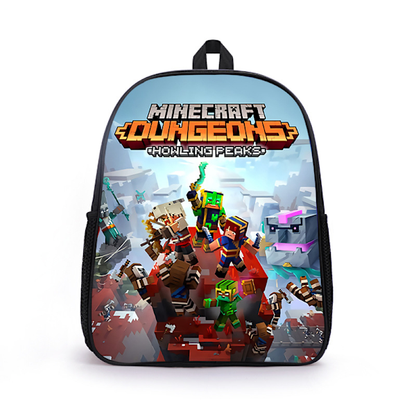 Minecraft-reppu, koululaukku, suuri kapasiteetti, oppilaan kirjalaatikko, reppu, lasten lahja 5 3