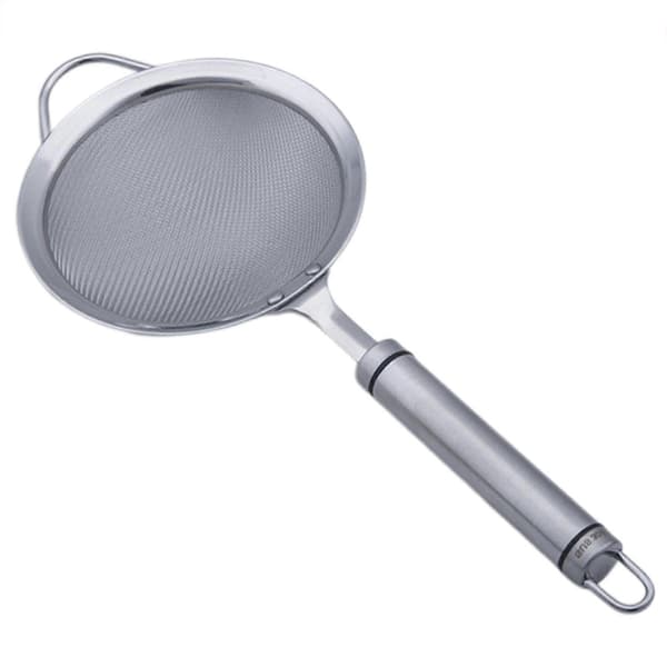 Sil i rustfritt stål med ekstra finmasket sil og solid håndtak for kjøkkenbruk Diameter 105CM