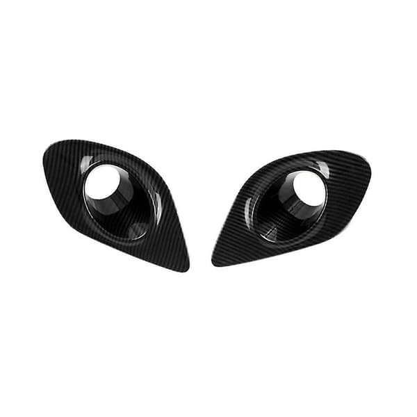 Bil ABS karbonfiber front støtfanger tåkelys lampe deksel for Charger 2015-2020