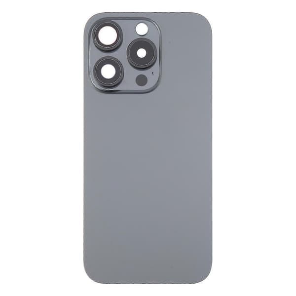 Original glasbatteribagcover til 16 Pro Black
