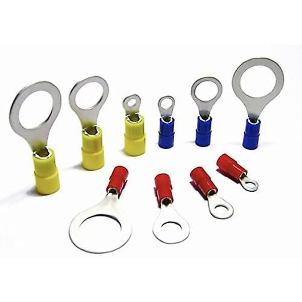 25 stk. Røde 3,7 mm Isoleret Krympe Ring Elektrisk Stikkontakt Terminal Stik