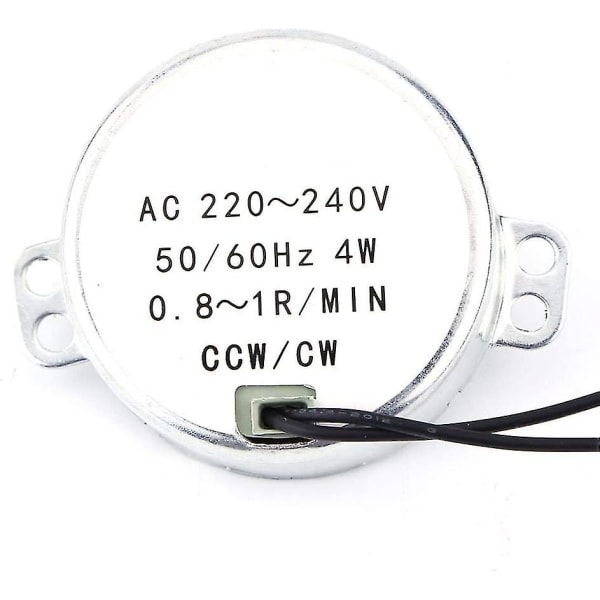 1 kpl 220-240v AC 4w CW/CCW(0.8-1rpm) sähköinen synkronimoottori