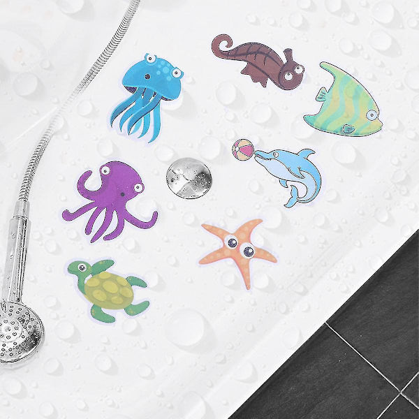 12 st Ocean Stickers Anti-Slip Dekaler Badkar Halkskydd Badrum Stickers Anti-Dusch Stickers