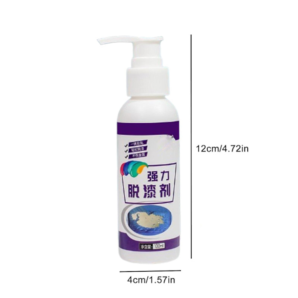 2 stk kraftig malingsfjerner, effektiv malingsfjerner 100 ml, 100 % ny