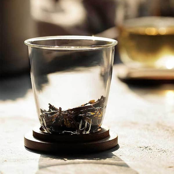 Glas Teekop Med Infuser Og Låg