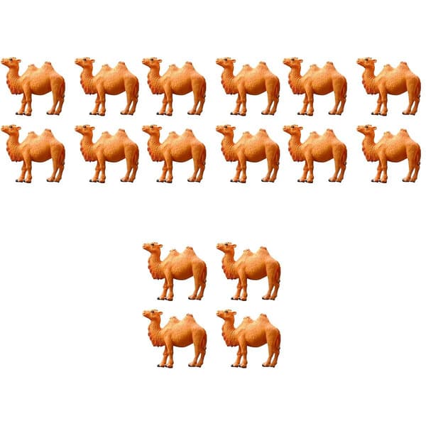 12 stk. Miniature Kamelmodeller Pvc Kamelfigur Animal Model Skrivebords Pynt Børnelegetøj