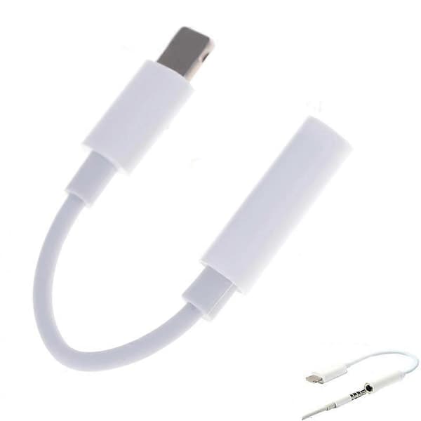 Hovedtelefon Øretelefon Jack Audio Converter Adapter Connector Kabel til iPhone