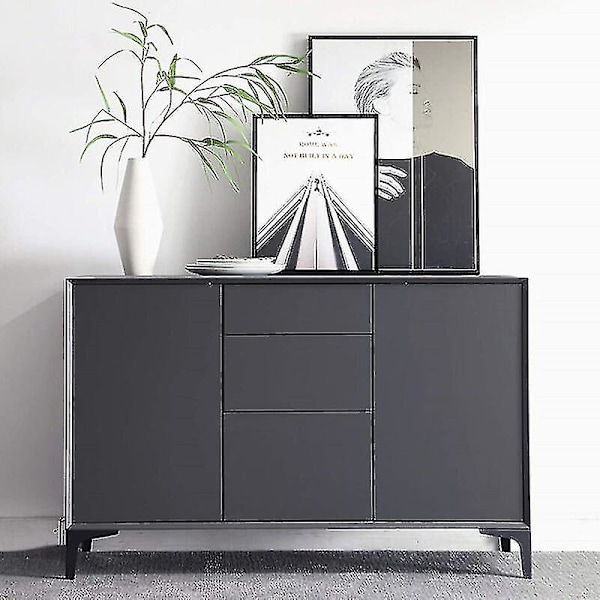 Sæt af 4 Sorte Metal Trekantede Sengben DIY Møbler Sofa Ben - 10cm