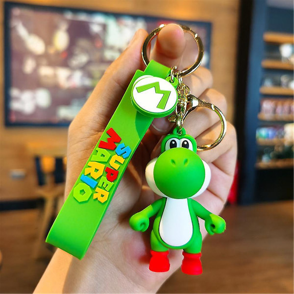 Super Mario Brothers Inspired Keychain - Tecknad Anime Mario Yoshi Nyckelring Nyckelring Hängsmycke Berlock Presenter till vuxna barn fans