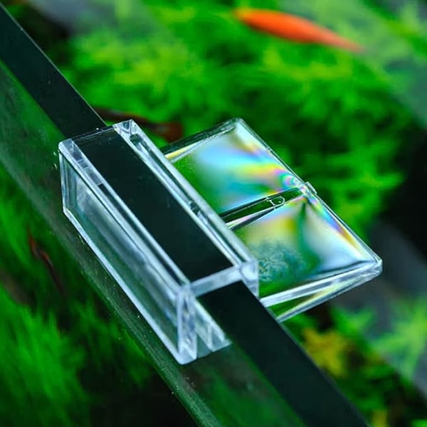 8 STK Akryl akvarium deksel klips, klar fisketank glass deksel klips støtteholder, universelle lokk klips for kantløse akvarier (8 mm)