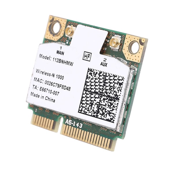 Centrino Wireless-n 1000 Wifi Link1000 802.11 B/g/n 112bnhmw 300mbps Puolikas Mini Pci-e Langaton Kortti