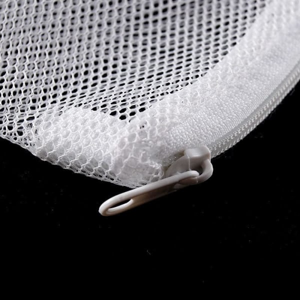 30 stk. Akvariefilterposer med glidelås, nylonnettpose for filtermateriale til fisketank, aktivert karbon, finere partikler, biokuler