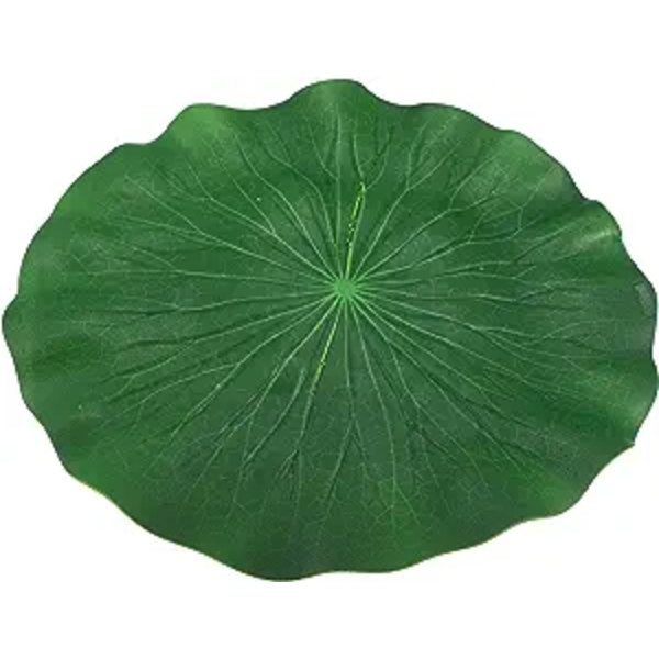 1 stk. Kunstig Flydende Lotusblade, Kunstige Lotusblade til Have Damme Pool Dekoration, Grøn, 11,02\"