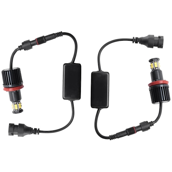1 Par 120W 12LED Bil Angel Eye Markør Forlygter Pærer Til E82 E90 E92 E60 E61 E63 E89 X6 H8