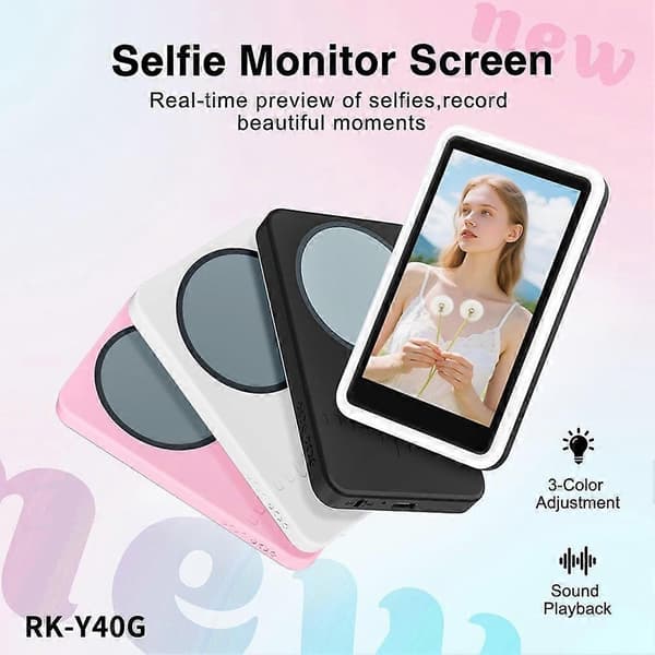 Ny magnetisk telefon Vlog Selfie-skärm för telefon O7K1 Black 1 set