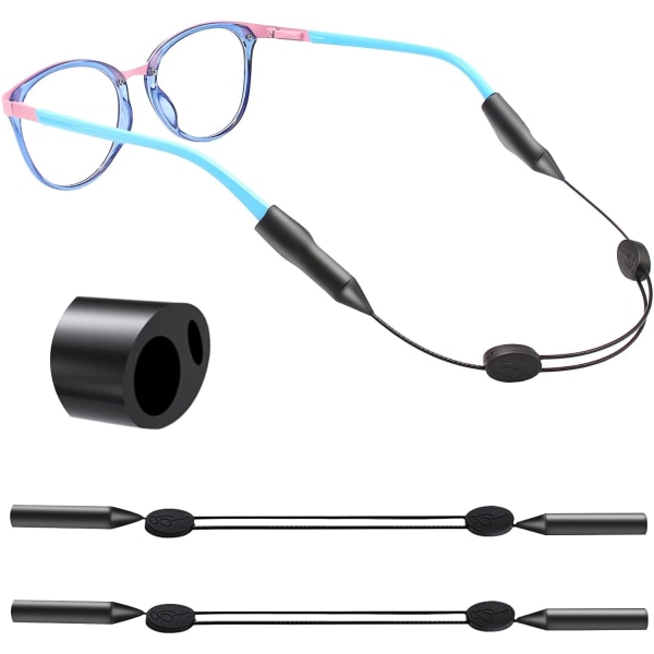 Glasögonrem för barn Glasögonremmar 3st Sportglasögonrem Atletiska band för glasögon Solglasögonrem Glasögonhållare runt halsen(2 st 10