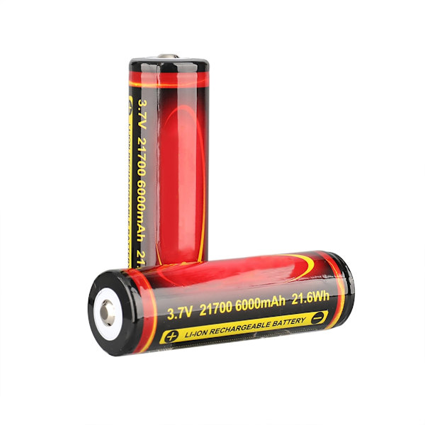 21700 6000mAh Högkapacitets 3.7V Uppladdningsbart Batteri Urladdning 3.7V Batteri