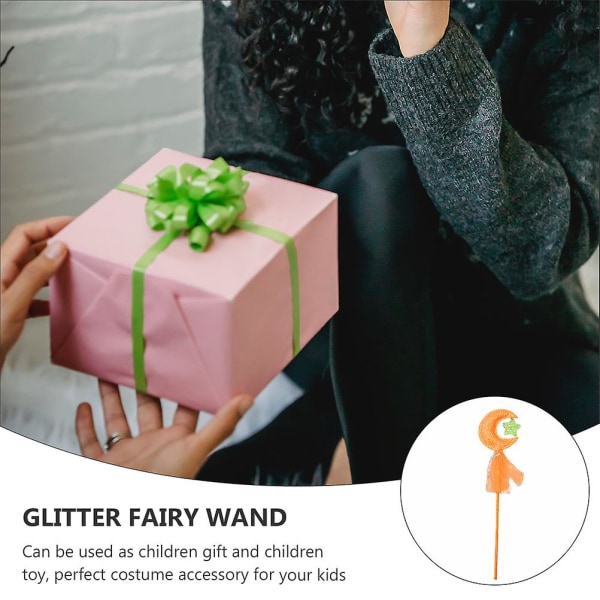 2stk Beautiful Fairy Wand Delikat Shiny Fairy Wand Glitter Fairy Wand
