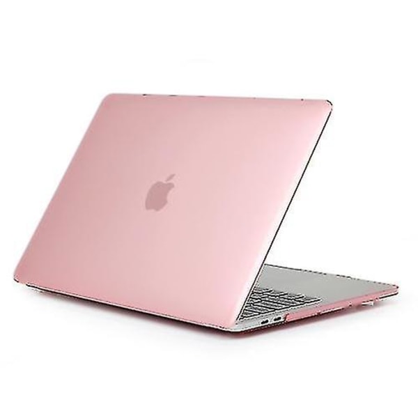 Laptop Crystal Style Pc-beskyttelsesveske for Macbook Pro 15,4 tommer A1990 (2018) (rosa)