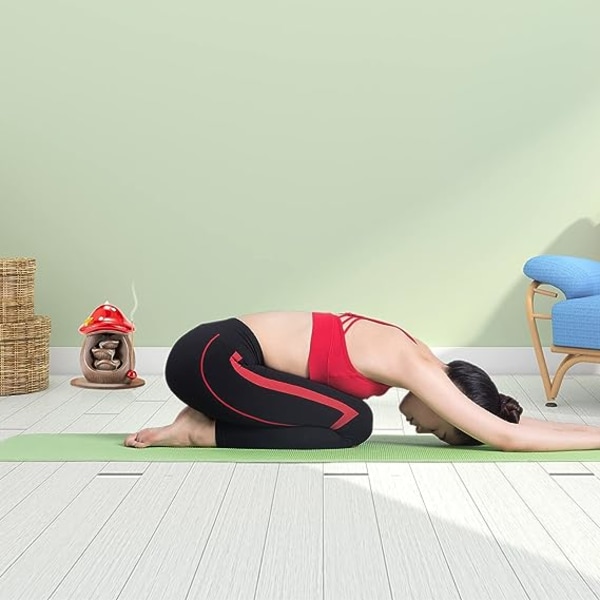 Rökelsehållare, Backflow Rökelsebrännare, Keramisk Rökelsehållare för Stickor eller Koner, Söt Svampvattenfall Rökelsebrännare för Yoga, Meditation, Aromaterapi