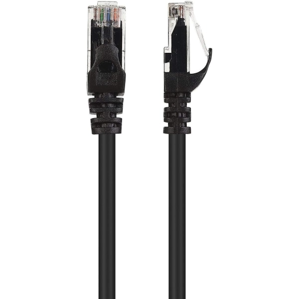 10gbps Snagless Cat6 Ethernet-kabel 9m (cat6-kabel, Cat 6-kabel) i sort 9 meter