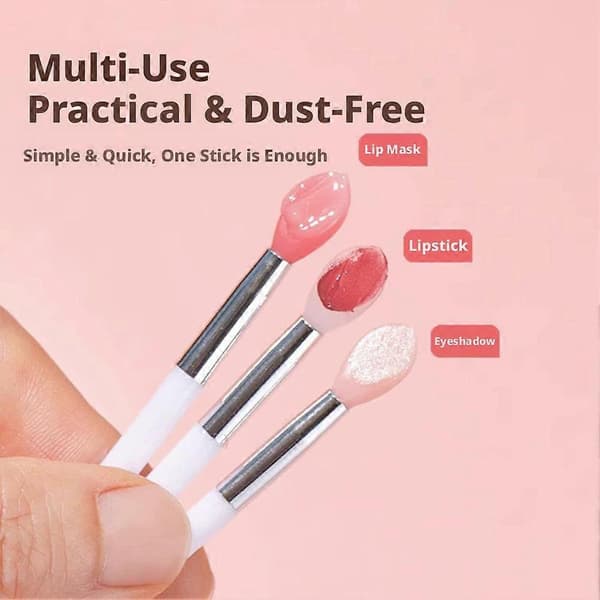 Silikone læbebørste Silikone læbemaske applikator makeupværktøjer T4Z5 white 1pcs