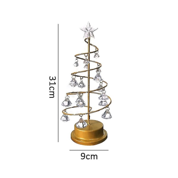 Spiral Træ Lys Indendørs Udendørs Ferie Jul Dekorationslampe Børns Nattelys Julegave