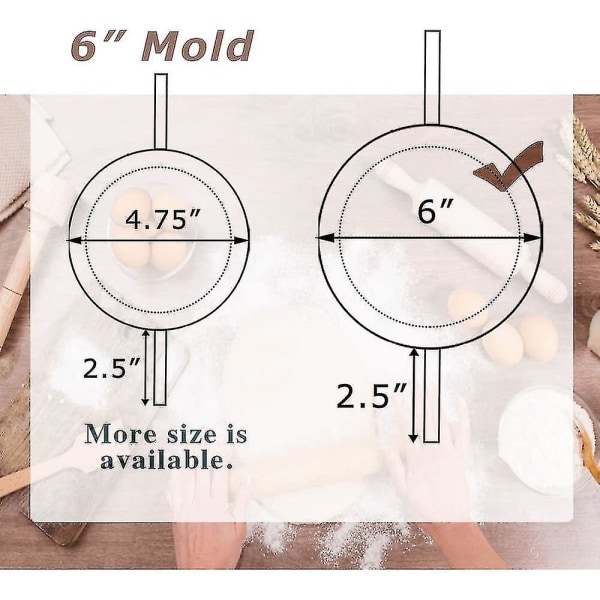 6 tommers Empanadas-presse, stor rustfri dumplingsmaskin, 2-i-1 deigkutter / dumplingsform for håndpai, Empanada, Dumpling,