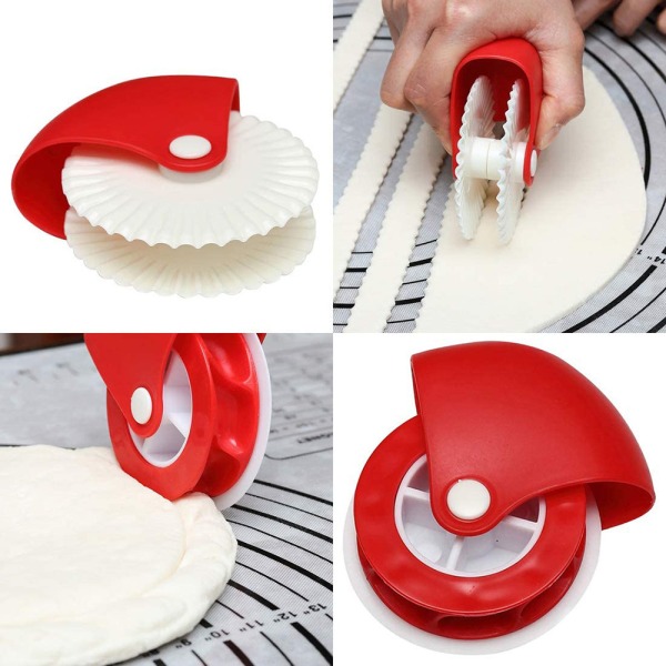 Plasthjul Roller Bake Kutter Kjøkken Bakeverktøy