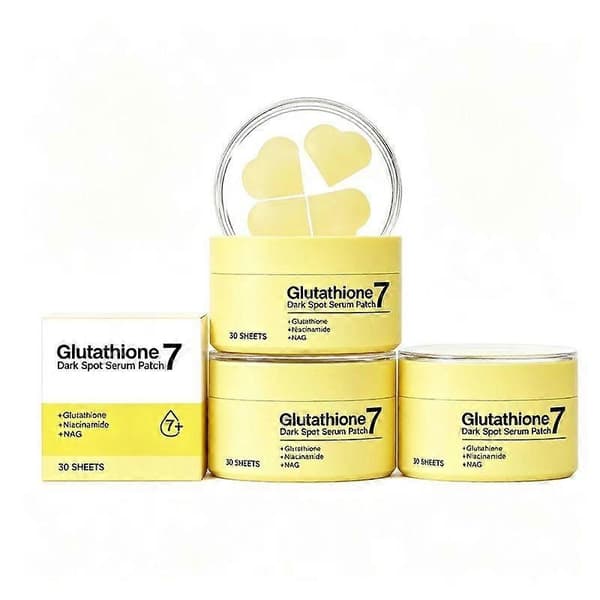 Glutation Dark Spot Serum Patch for Ansikt, Ujevn Hudtone og Glødforsterker, 30 Ark 3pcs