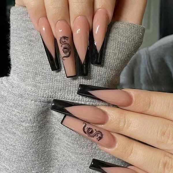 24 stk. Franske Manicure Ark