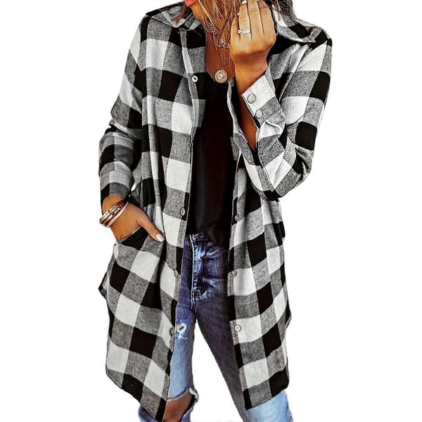 Dameknapper ned skjorter Oversized lette bluser Løse uformelle topper Høst trendy kåper Rød M Red M