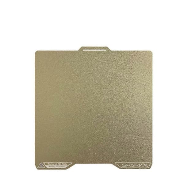 Til Creality Sparkx I7 PEI Plade Dobbeltsidet Fjederstålplade Tekstureret PEI Plade til Sparkx I7 3D Printer Tilbehør Gold