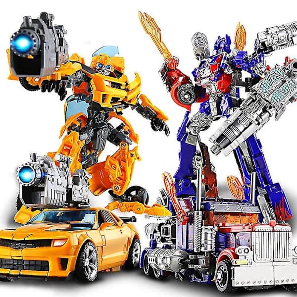 Transformerende robotlegetøj: Optimus Prime og Bumblebee Bumblebee